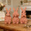 3 Wise Monkeys Themed Rabbit Sculpture constructed-JS 6