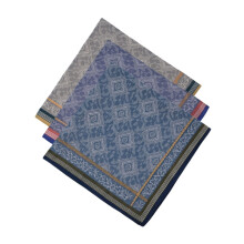 Jacquard Handkerchief For Men Soft Absorbent Cotton Pocket-3