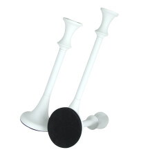 Cast Iron Candlestick Holders Metal Taper Candle Holders-White