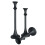 Iron Black Candlestick Holders Decorative Candle Stands-black2 1