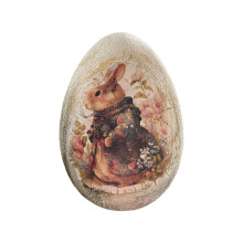 Hand Painted Rabbit Easter Eggs Ornament Perfect For Holiday-E