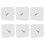 Adhesive Screw Hooks Wall Mount Clear Sticky Hook No Drilling-6 1