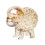 Décorations de mouton en cristal élégantes, Figurine-Champagne 1