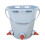 Distributeur de lait pour animaux multiples, avec-Gris 3 bouches 1