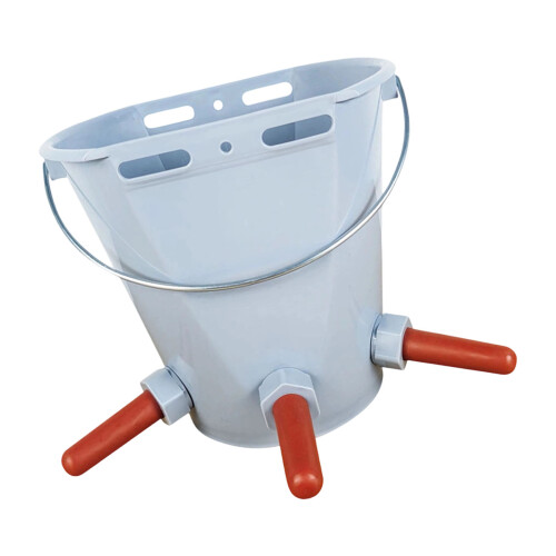 Farm Essential 8L Cattle Nursing Bucket Practical-Gray 3 mouths