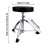 Black Padded Adjustable Drum Throne Seat with Maple Wood Drumsticks 9