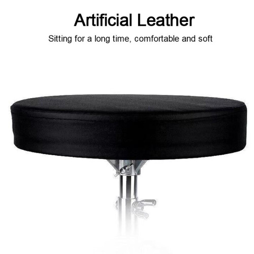 Black Padded Adjustable Drum Throne Seat with Maple Wood Drumsticks 2