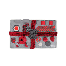 Huisdier Snuffle Voeden Matten Noseworks Voeden Matten-L Rood
