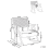 Beliani Rocking Chair RYA Wood Brown/ Light Beige 4