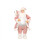 Santa Claus Plush Figurine Pink Robe 1 pc 5