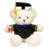 Doctor Graduation Bear Plush Blue 14 Inch 2