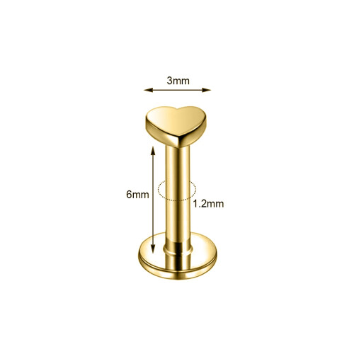 Labret Lip Stud Set 16G 4 Pieces 1