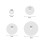 Silicone Ear Nose Lip Piercing Disc Pad 9 Pcs 2