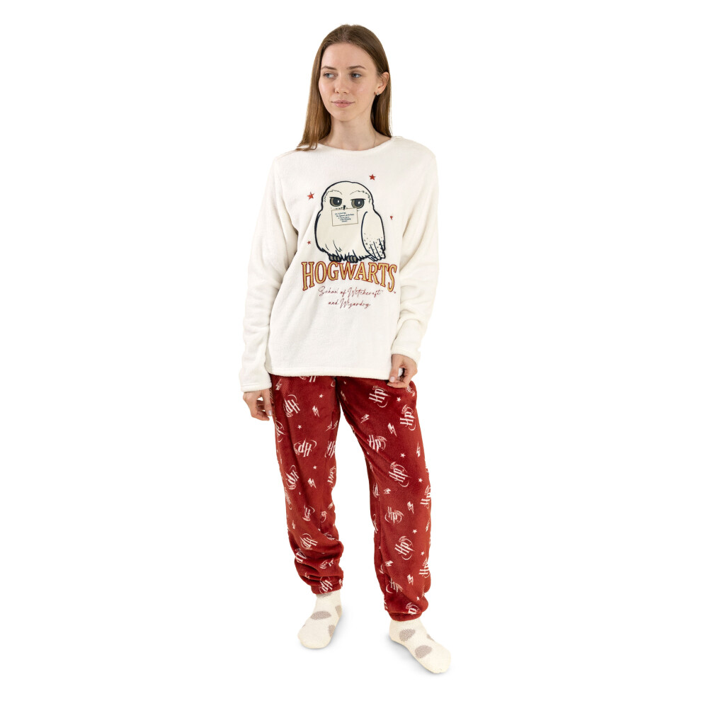 Harry Potter (Xx-Large) Long Sleeve Long Leg Pyjama Set (Womens Off-White)