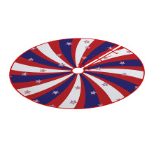 Holiday Themed Christmas Tree Skirt National Flag Print-120cm