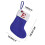 Blue Embroidered Initial Christmas Stocking, 16x18cm 3