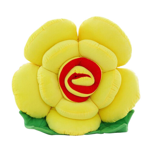 Gallickan blomma plyschkudde gul 31 cm 1
