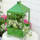 Beautiful Mobile Planter Strong Wheelbarrow Flower Box-White 6
