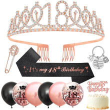 Σετ Ζώνης και Τιάρας για Γενέθλια Sweet18