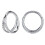 Titanium neus septum klikpiercing 16G 1