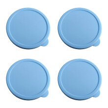 4 Pack Universal Silicone Jar Covers That Fit Most Glass-Blue