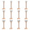 12 τεμάχια καρφιά Labret Push-In 16G με κυβικό ζιρκόνιο 1