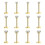 12 τεμάχια καρφιά Labret Push-In 16G με κυβικό ζιρκόνιο 1