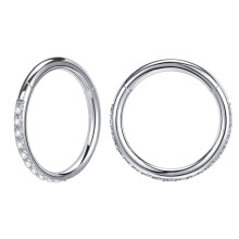 Titanium Nose Septum Clicker Hoop 16G