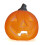 Halloween blow mold pumpkin light orange plastic Jack O 1