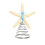 Starfish Tree Topper with Iron Spring Base and Seahorse 1