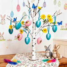 Œufs de Pâques en plastique en forme de lapin, 4 cm, lot de 12