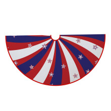Independence Day Kerstboomrok Zacht polyester Boommat-120 cm