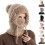Gorro 3 en 1 con forro polar, bufanda y mascarilla. 1