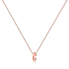 Ketting met sierlijke initialen van 925 sterling zilver, 16+2 inch (41,4 cm)