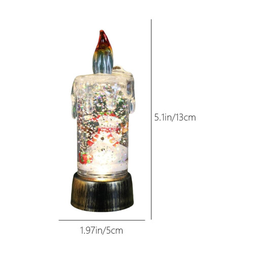Jule snekuglelys – klar bronze, 13x5x5cm 2