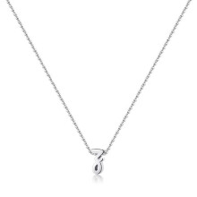Ketting met sierlijke initialen van 925 sterling zilver, 16" + 2"