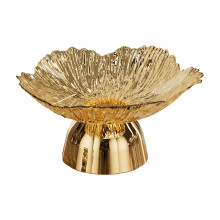 Fashionable Raised Centerpieces Bowl With Stable-Amber GoldG
