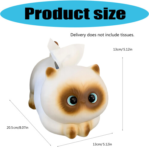 Creatieve Siamese katten ontwerp hars tissuepapier doos 2