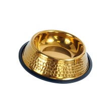 Elegant Rustless Steel Dog Bowl With Nonskid Bottom And-18