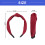 Rode, antislip haarband voor dames met knoop. 3