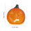 Halloween blow mold pumpkin light orange plastic Jack O 2