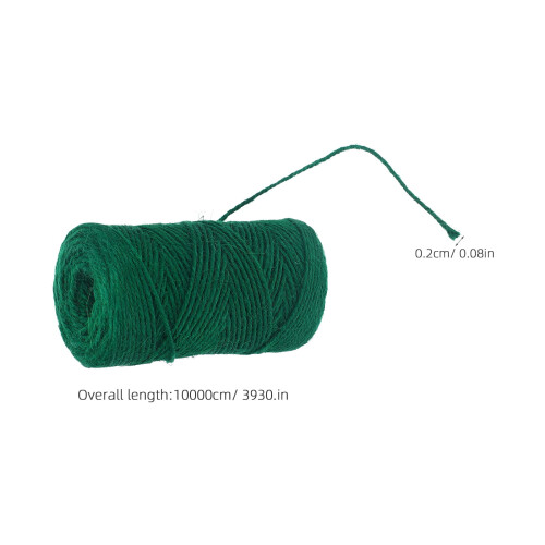 Rópa Snáithe Siúit Nádúrtha – Snáithe Ceardaíochta & Gairdín Glas 100m 1