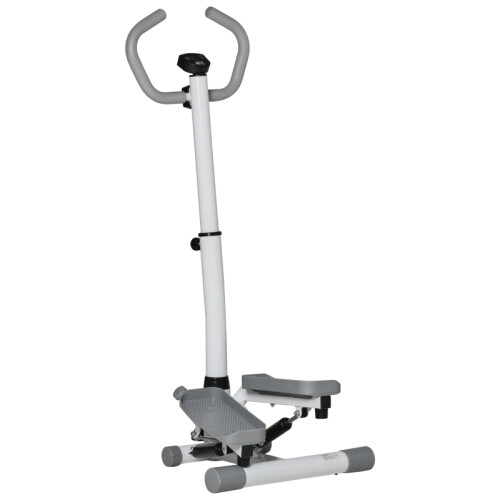 Adjustable Twist Stepper w/ LCD, Adj Handle, Grey