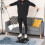 Portable Mini Stepper w/Resistance Bands&Mat,Black 5