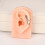 Stainless Steel Stud Earrings with Chain 4 Pcs 5