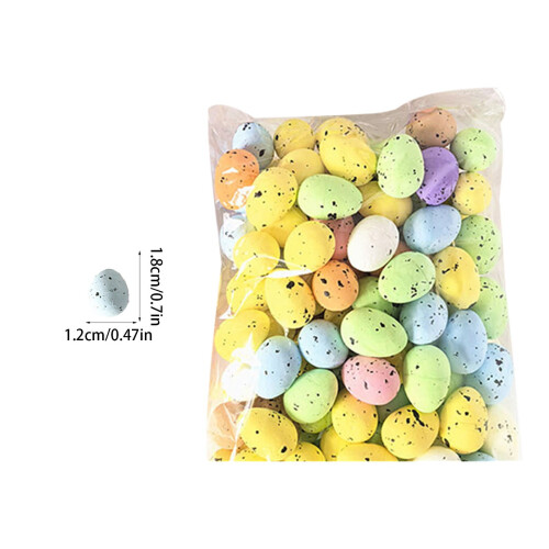 Mini Easter Eggs Decoration Speckled Foam 100 Pieces 2