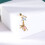 20G Gold Rabbit & Star Stud Earrings for Cartilage 2