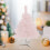 XUNRYAN pink mini artificial Christmas tree ornament 4