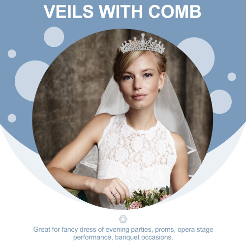Tiara ja huntupäähine strasseilla, tylli 1