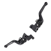1 Paar kurze Hebel aus Aluminiumlegierung Schwarz 350/650